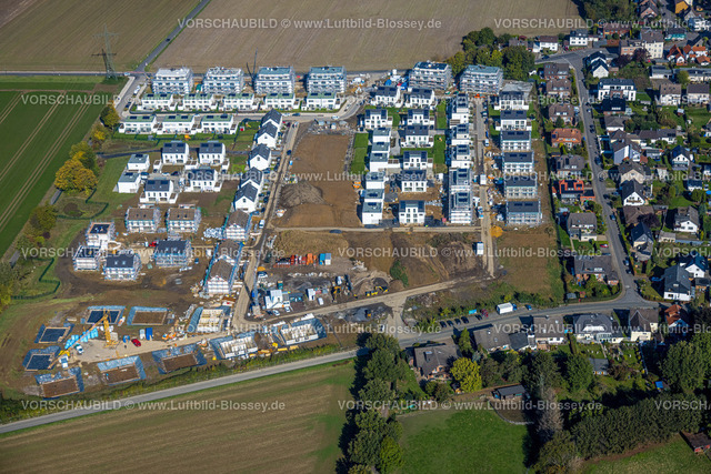 Holzwickede220900731 | Luftbild, Baustelle und Neubau Wohnpark Emscherquelle in Hohenleuchte, Holzwickede, Ruhrgebiet, Nordrhein-Westfalen, Deutschland