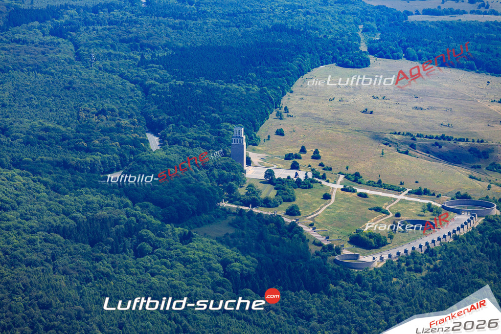 Die Luftaufnahme Gedenkstaette-buchenwald - Weimar wurde vom UL-Flugzeug (keine Drohne) aus fotografiert.Hohe Druck- Auflösung-die Geschenkidee!