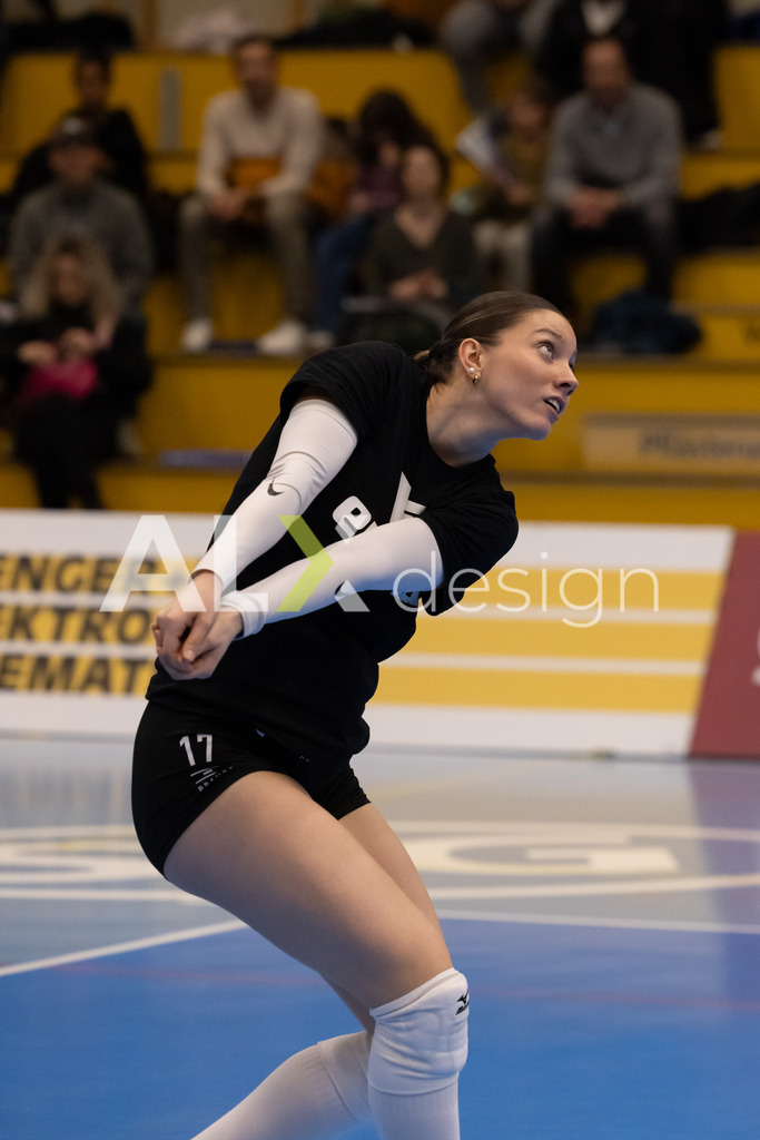 Volleyball I Frauen I Saison 2025-2026 I Volleyball NLA | Women I 1/2 Finals I  VC Kanti Schaffhausen - Sm'Aesch Pfeffingen I 18.03.2026 | 17 Leana Zuvic (CH) (VC Kanti Schaffhausen) - Aussen - Realisiert mit Pictrs.com