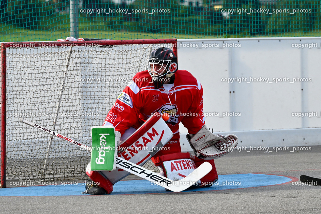 VAS Ballhockey vs. HSC Eagles Poggersdorf | #31 Sicher Michael, VAS Ballhockey vs. HSC Eagles Poggersdorf, VAS Ballhockey vs. HSC Eagles Poggersdorf am 14.07.2024 in Villach (Alpen Arena ), Austria, (Photo by Bernd Stefan)