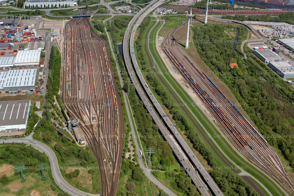 3801042 | Gleisanlagen im Hafengebiet Altenwerder, Hansestadt Hamburg