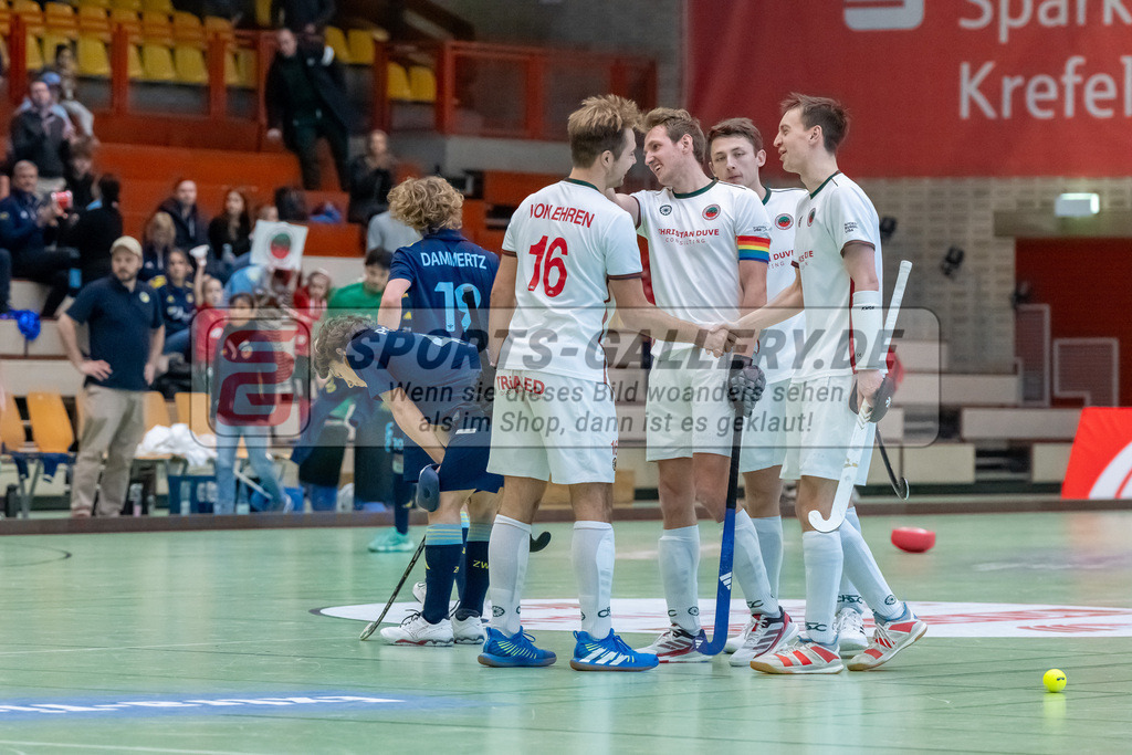 HK_20250118_101857 | 1/4 Finale 1. Bundesliga Halle Herren Crefelder HTC - Zehlendorfer Wespen am 18.1.2025 Halle Glockenspitz, Krefeld ,