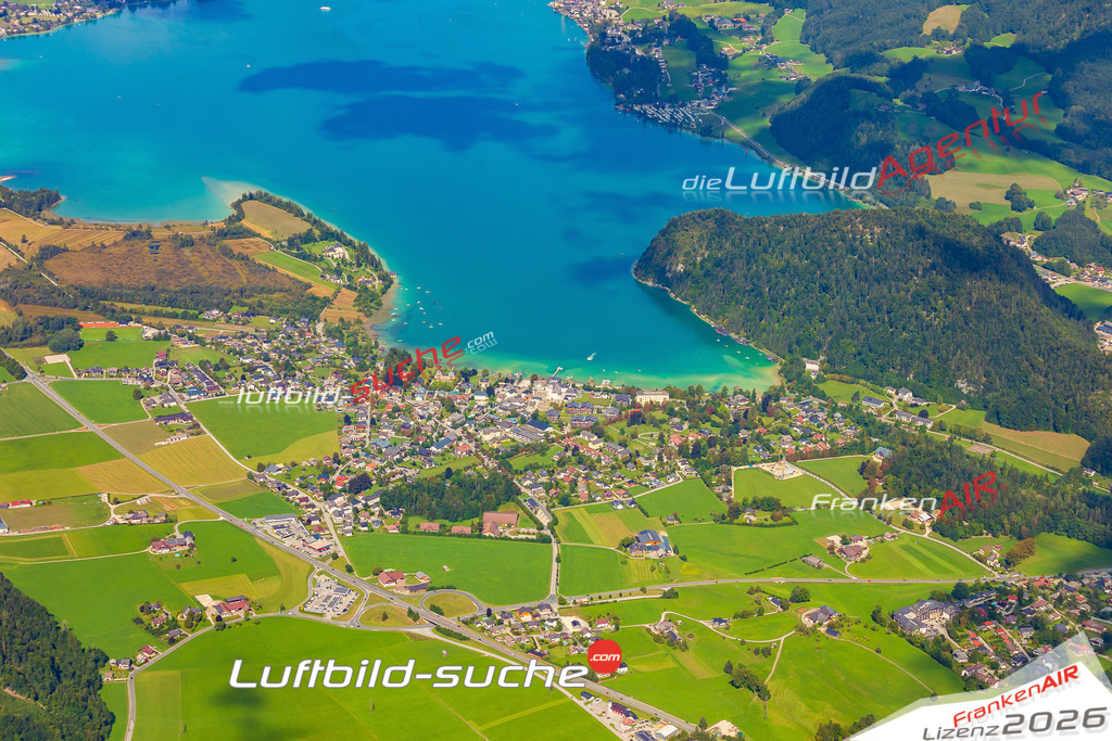 Schrägluftbild  Seestraße  Strobl - Das Luftbild wurde 2025 vom UL-Flugzeug heraus erstellt ( keine Drohne ) - Hochauflösende Luftaufnahme -Nicht vergleichbar mit Google Maps oder Satelittenbilder- Die Geschenkidee !Mit Lizenz und Bildrechte bestellbar