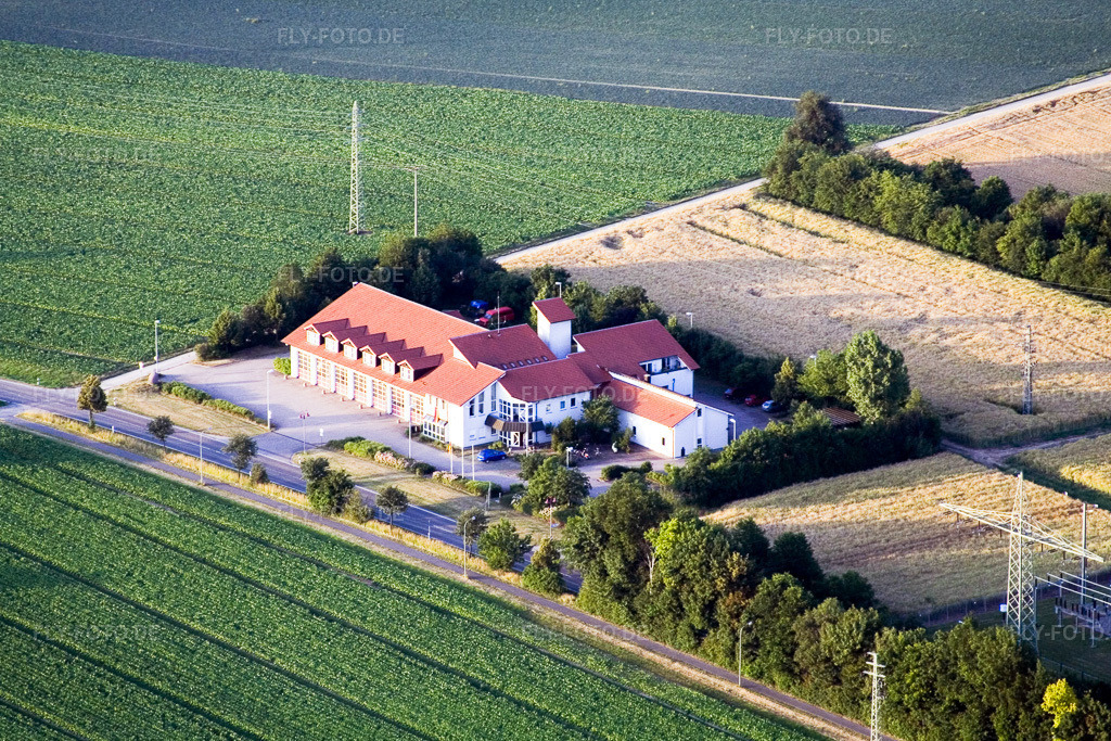 Luftbild: Feuerwehr in Kandel im Bundesland Rheinland-Pfalz in Deutschland. Foto: IMG_3299.jpg vom 04.07.2006 durch Werner Riehm/FLY-FOTO.de
