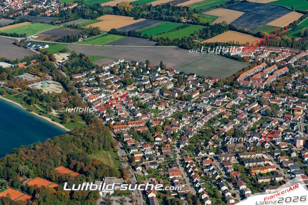 aktuelles Luftbild von  Karlsfeld - Luftaufnahme wurde 2018 von https://frankenair.de mittels Flugzeug (keine Drohne) erstellt.