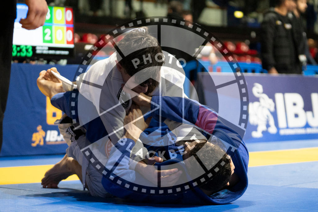 20240119PBB0939 | Fighters compete during the IBJJF European Championship in Paris, France, on January 19, 2024.