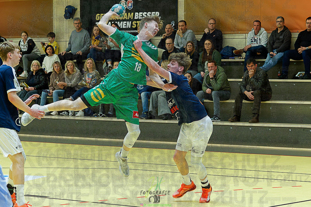 mJB Pokalrunde dt. Meisterschaft, TV Hüttenberg - TSV GWD Minden | mJB Pokalrunde dt. Meisterschaft, TV Hüttenberg - TSV GWD Minden am 15.03.2025 in Münchholzhausen (Sporthalle Münchholzhausen)Photo © 2025 - Jörg Heinrich - Realisiert mit Pictrs.com