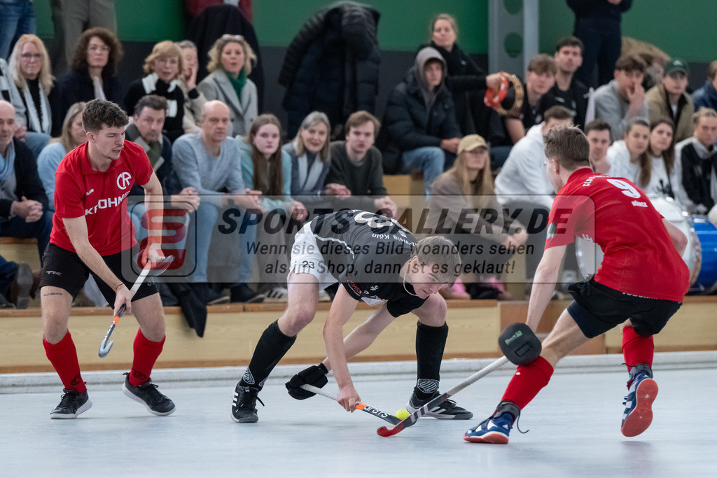HK_20250202_102288 | 2. Bundesliga Halle Herren Club Raffelberg - Schwarz Weiss Köln am 2.2.2025 Halle am Raffelberg, Duisburg ,