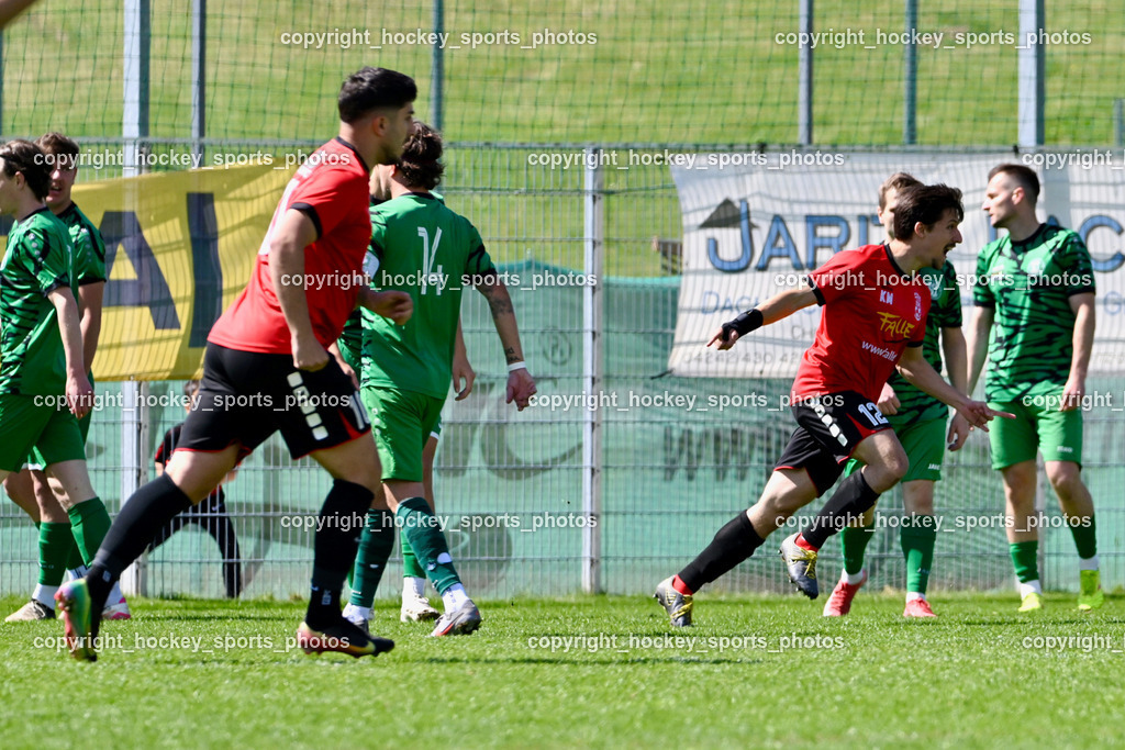 SC Landskron vs. SV Falle Maria Gail | Jubel SV Maria Gail, #10 Ivan Krnjic SV Maria Gail, #12 Martin Krampl SV Maria Gail, SC Landskron vs. SV Falle Maria Gail, SC Landskron vs. SV Falle Maria Gail am 17.05.2026 in Villach (Sportanlage Landskron), Austria, (Photo by Bernd Stefan)