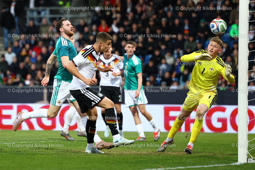 NH_DeutschlandU21_NordirlandU21_U21EMQualifikation_27032026 | #9 Nicolo Tresoldi (Deutschland U21) köpft das 2:0.Fußball I Junioren I U21-EM-Qualifikation I Saison 2025-2026 I 8. Spieltag I Deutschland U21 - Nordirland U21 I 27.03.2026 I Eintracht-Stadion