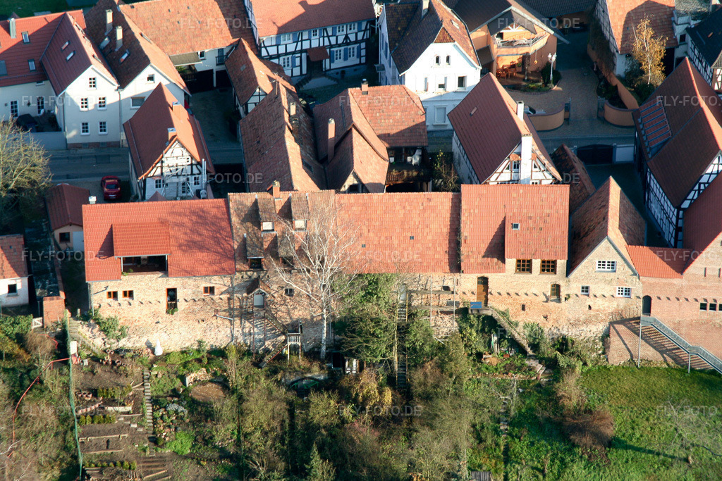 Luftbild: Ludwigstr in Jockgrim im Bundesland Rheinland-Pfalz in Deutschland. Foto: IMG_0358.jpg vom 10.12.2005 durch Werner Riehm/FLY-FOTO.de