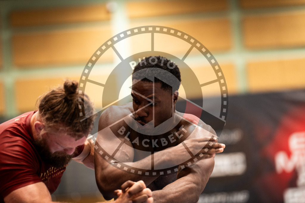 20250906PBB4138 | Fighters compete during the ADCC European Trials  competition in Warsaw, Poland, on September 6, 2025.