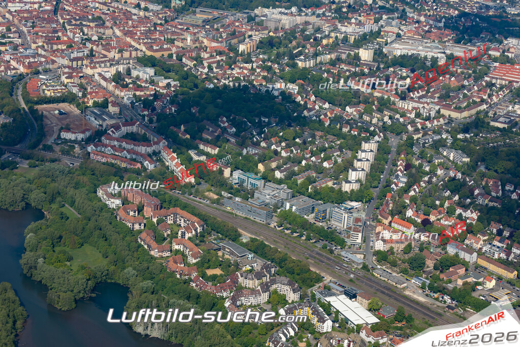 aktuelles Luftbild von Ost Nuernberg  - Luftaufnahme wurde 2019 von https://frankenair.de mittels Flugzeug (keine Drohne) erstellt.