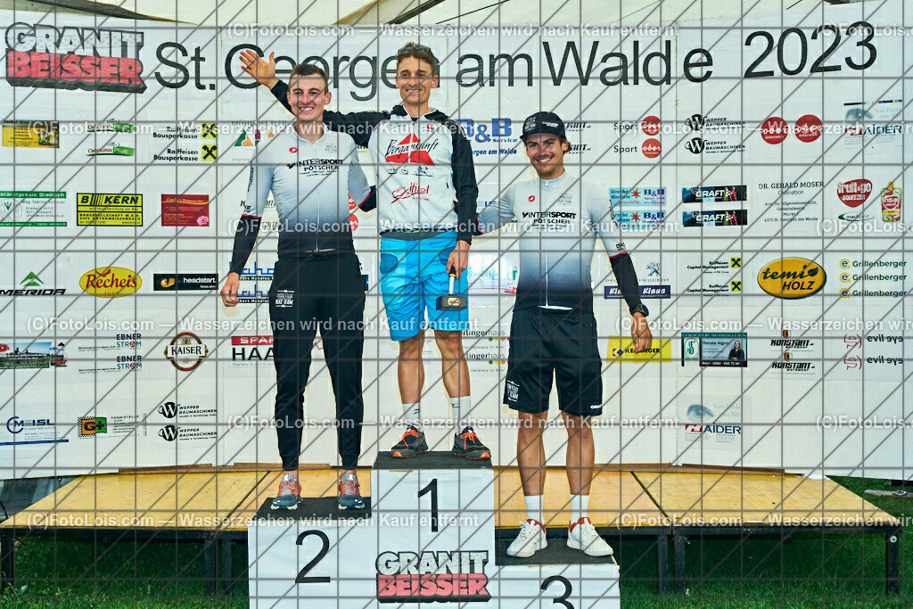 ALP8172_XXIX_GRANITBEISSER_Siegerehrung | (C)FotoLois.com, Alois Spandl, 29. GRANITBEISSER - Mountainbike-Marathon in St. Georgen am Walde, Start/Ziel/Siegerehrung, Sa 2. September 2023.
