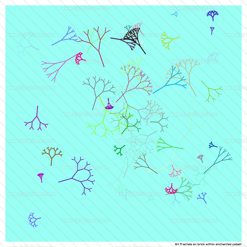 64-fractals-brick-within-enchanted-cobalt | digitallineart - Realisiert mit Pictrs.com