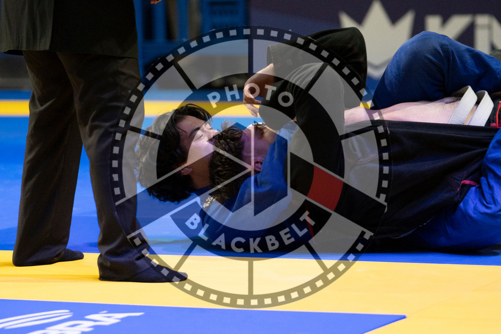 20240119PBB1350 | Fighters compete during the IBJJF European Championship in Paris, France, on January 19, 2024.