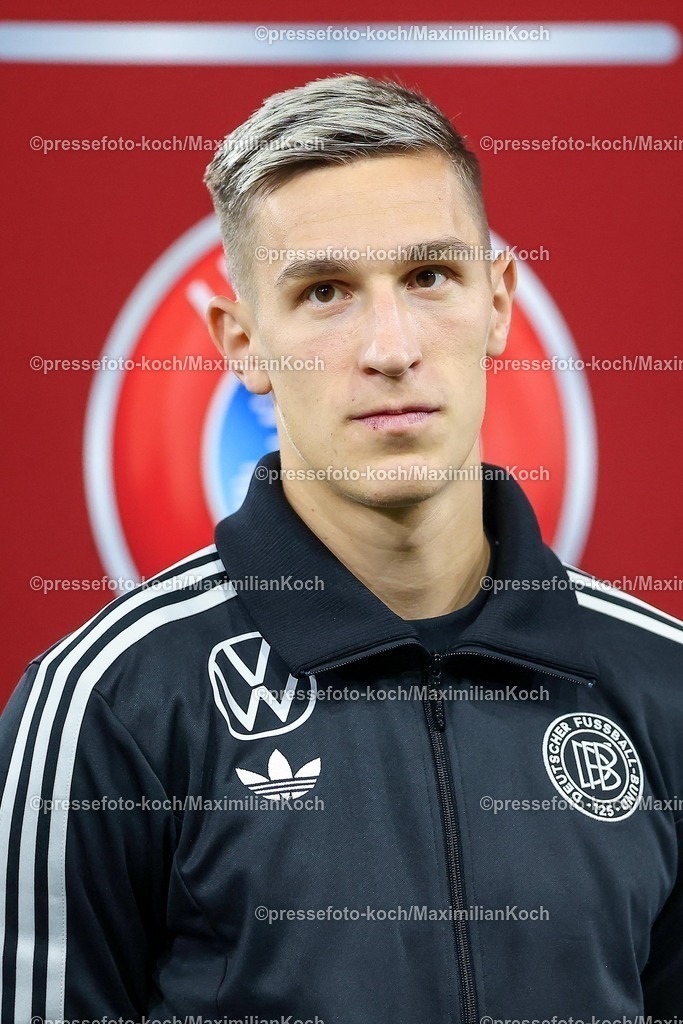 DFB10102502084 | 10.10.2025, Fußball, Länderspiel, Deutschland - Luxemburg, UEFA WM-Qualifikation, 2025/2026, Gruppe A, PreZero Arena in Sinsheim: Nico Schlotterbeck (GER #15) DFB regulations prohibit any use of photographs as image sequences and or quasi-video.