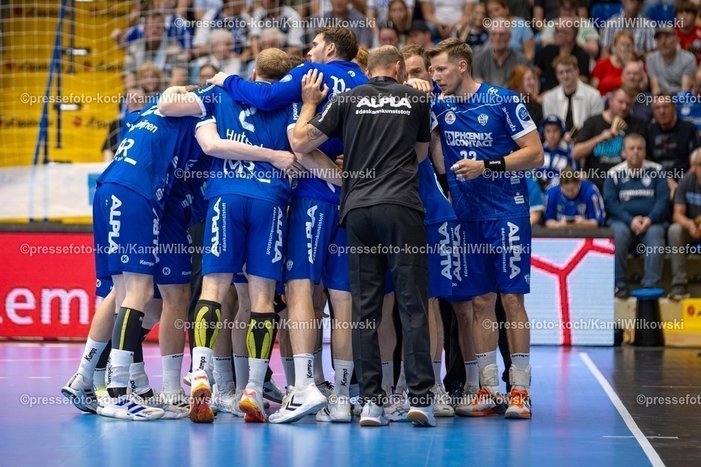 xKWIx07092501010 | 07.09.2025, xkwix, Handball, 1. Handball-Bundesliga, DAIKIN HBL 2025/26, TBV Lemgo Lippe - VfL Gummersbach, PHOENIX CONTACT Arena: Lemgo im Kreis