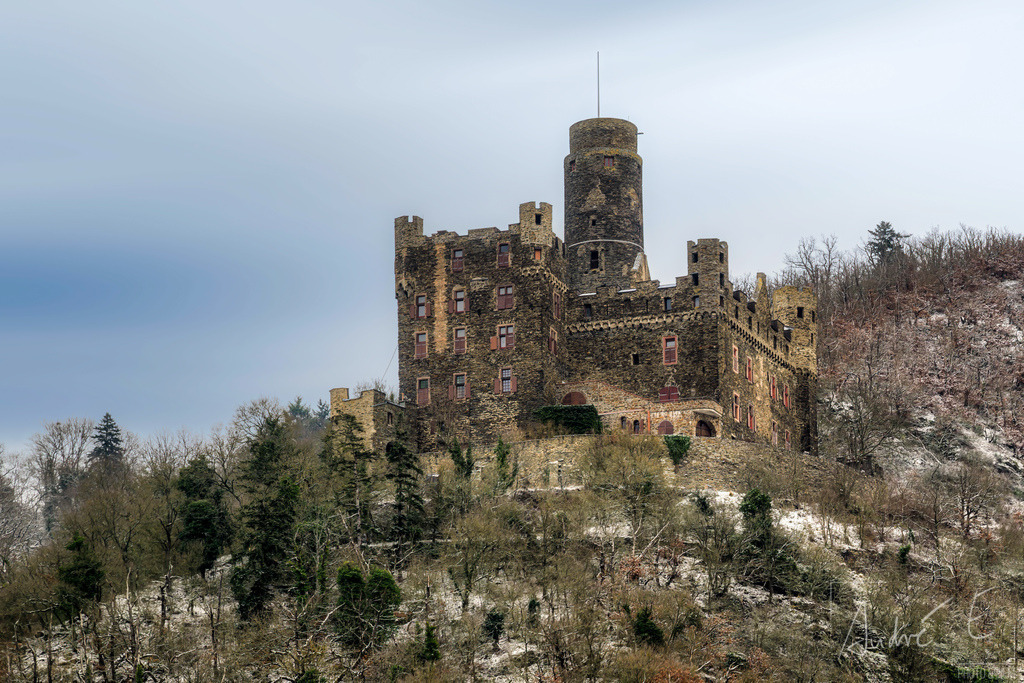 Burg Maus im Winter | Online Foto-Shop von André Engelhardt, Filmemacher und Fotograf. Fine Art Prints, Kunstdrucke, Fotogeschenke, Souvenirs von Mosel, Rhein und mehr. 