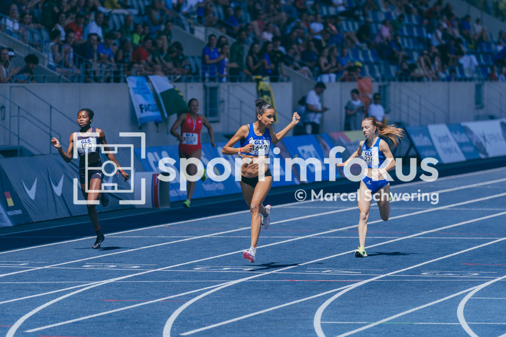 Deutsche Meisterschaften U20 / U16 2026 | Ria Liliane Röhm, SV Brackwede, 1647, 400-Meter-Lauf, Deutsche Meisterschaften der U20 &amp; U16 2026, Lohrheidestadion Bochum-Wattenscheid, 11.07.2026. Foto: Marcel Schwering / sportimfokus - Realisiert mit Pictrs.com
