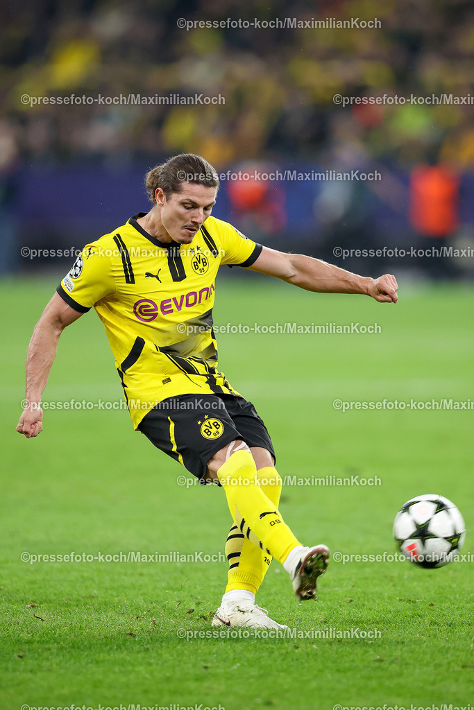 BVB01102402227 | 01.10.2024, Fußball, UEFA Champions League, Borussia Dortmund - Celtic Glasgow, 2. Spieltag, Signal Iduna Park, Saison 2024 2025: Marcel Sabitzer (BVB #20)