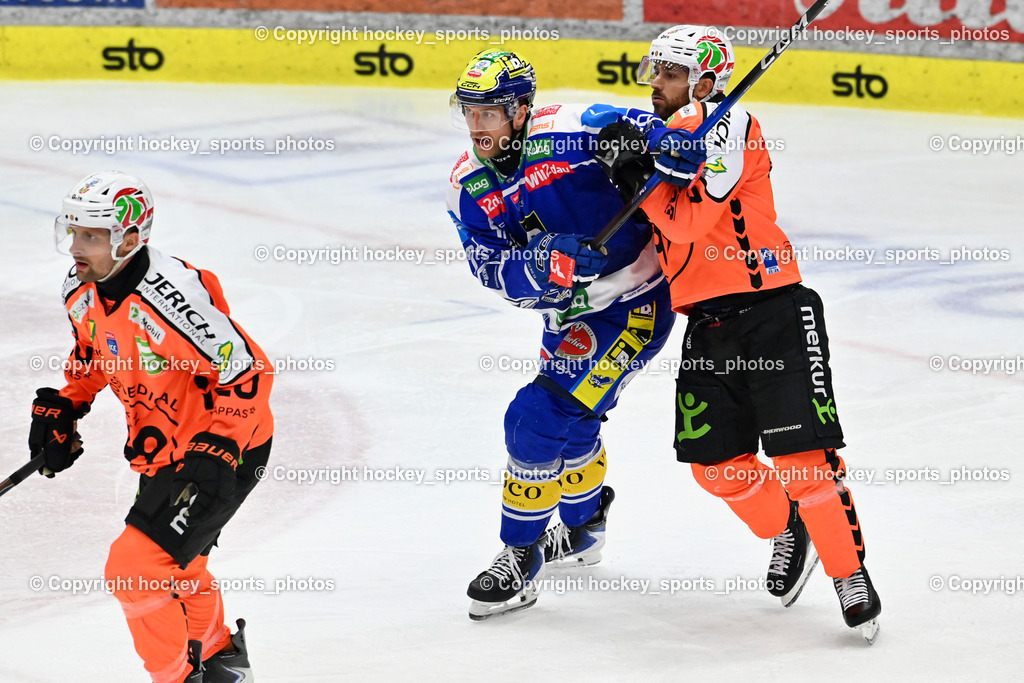 EC IDM WÄRMEPUMPEN VSV vs. MOSER MEDICAL GRAZ99ERS | #20 Nico Brunner Graz 99ers, #26 Guus van Nes EC VSV, #7 Nicholas Bailen Graz 99ers, EC IDM WÄRMEPUMPEN VSV vs. MOSER MEDICAL GRAZ99ERS, EC IDM WÄRMEPUMPEN VSV vs. MOSER MEDICAL GRAZ99ERS am 17.03.2026 in Villach (Stadthalle Villach), Austria, (Photo by Bernd Stefan)