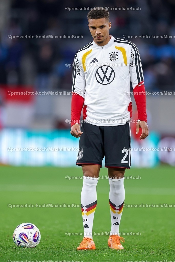 DFB14112503076 | 14.11.2025, Fußball, Länderspiel, WM-Qualifikation Europa, Deutschland - Luxemburg, Stade de Luxembourg (Croix de Gasperich, Luxemburg), 9. Spieltag, Saison 2025 2026: Malick Thiaw (GER #02)  Regulations prohibit any use of photographs as image sequences and or quasi-video.