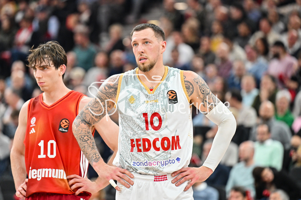FC Bayern Basketball - AS Monaco Basket | MUNICH, GERMANY - 05. FEBRUARY: im Bild Daniel THEIS (AS Monaco Basket 10) / Einzelfoto / Freisteller während dem Match zwischen dem FC Bayern Basketball und dem AS Monaco Basket am 27. Spieltag der EuroLeague im SAP GARDEN