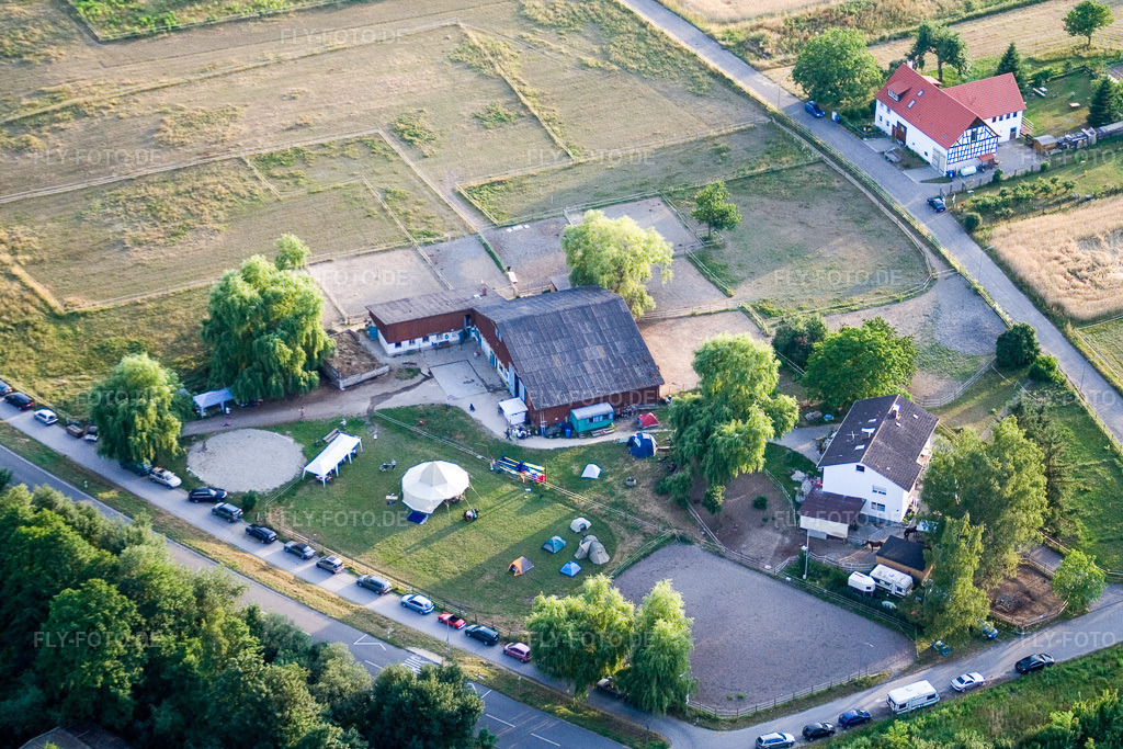 Luftbild: Konstanz, Wollmatingen, Reithof Trab e.V. therapeutisches Reiten am Bodensee im Ortsteil Wollmatingen in Konstanz im Bundesland Baden-Württemberg in Deutschland. Foto: IMG_11643.jpg vom 05.07.2008 durch Werner Riehm/FLY-FOTO.de