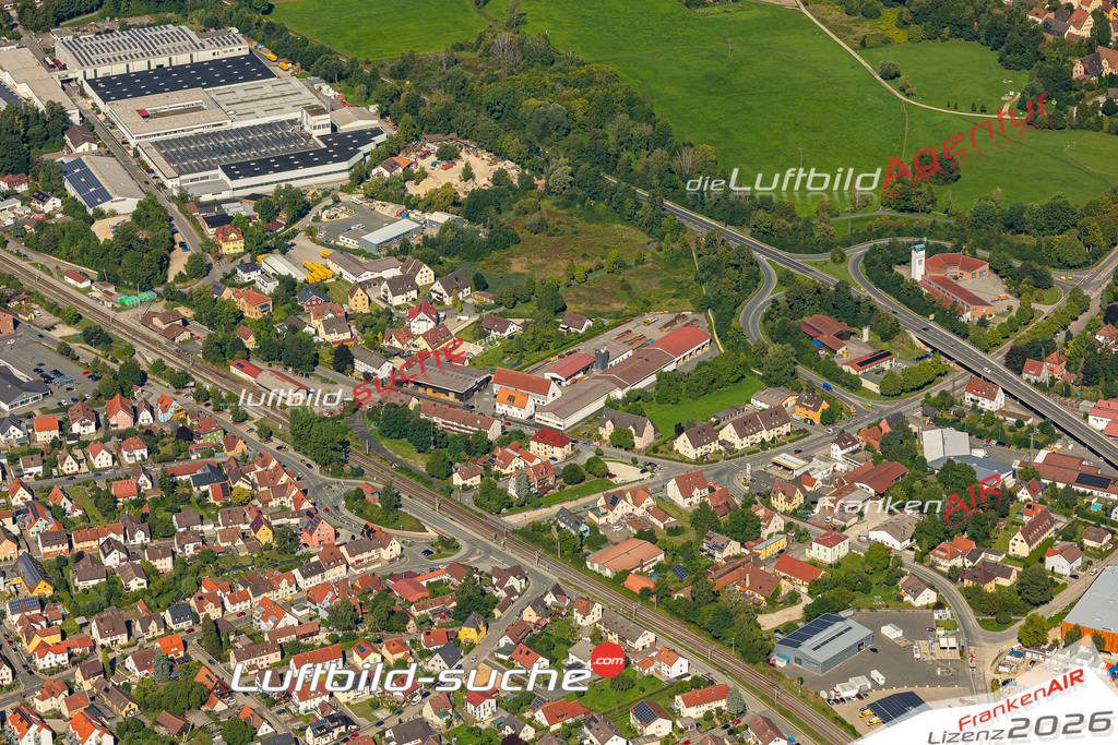 Luftaufnahme von Hersbruck - Die Luftaufnahme wurde 2025 vom UL-Flugzeug heraus erstellt ( keine Drohne ) - Hochauflösende Luftaufnahme - für professionelle Ausdrucke geeignet. Die Geschenkidee !Mit Lizenz und Bildrechte bestellbar