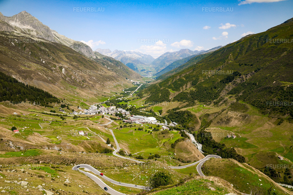 Furkapass Andermatt | FEUERBLAU | Fineart - Realisiert mit Pictrs.com
