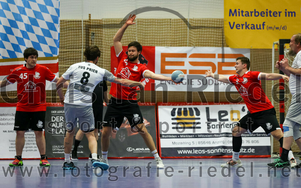 2023-04-01_060_SV_Anzing_gegen_TuS_Prien | Anzing, Deutschland, 01.04.2023:
Handball, Bezirksliga 2022 / 2023, 12. Spieltag, SV Anzing gegen TuS Prien, Endergebnis: 

Foto: Christian Riedel / fotografie-riedel.net