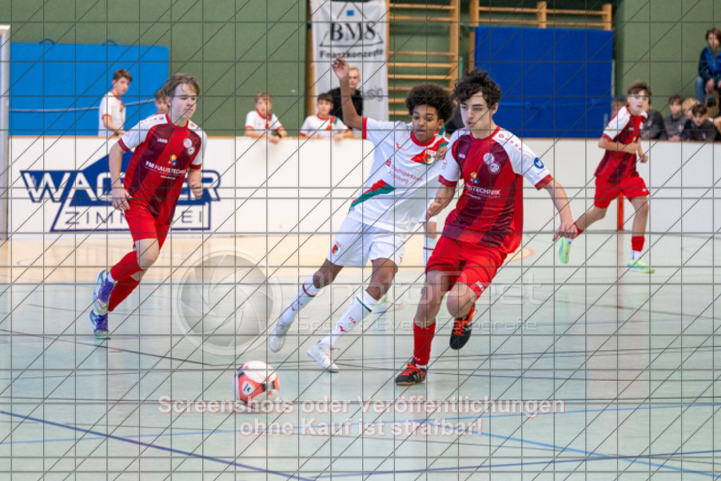 20251213_103656_0076 | FC Augsburg - SGM Do/Rei U1427. internationaler Prinzing Junior Cup in der Donzdorfer Lautertalhalle - 13.12.2025,Foto: PhotoPeet-Sportfotografie/Peter Harich