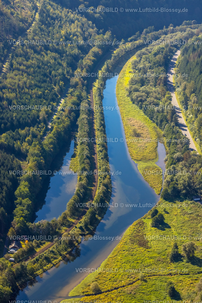 Attendorn230908770 | Luftbild, Campingplatz Hof Biggen, Bigge Ahauser Stausee und Paterbecken, Attendorn, Sauerland, Nordrhein-Westfalen, Deutschland