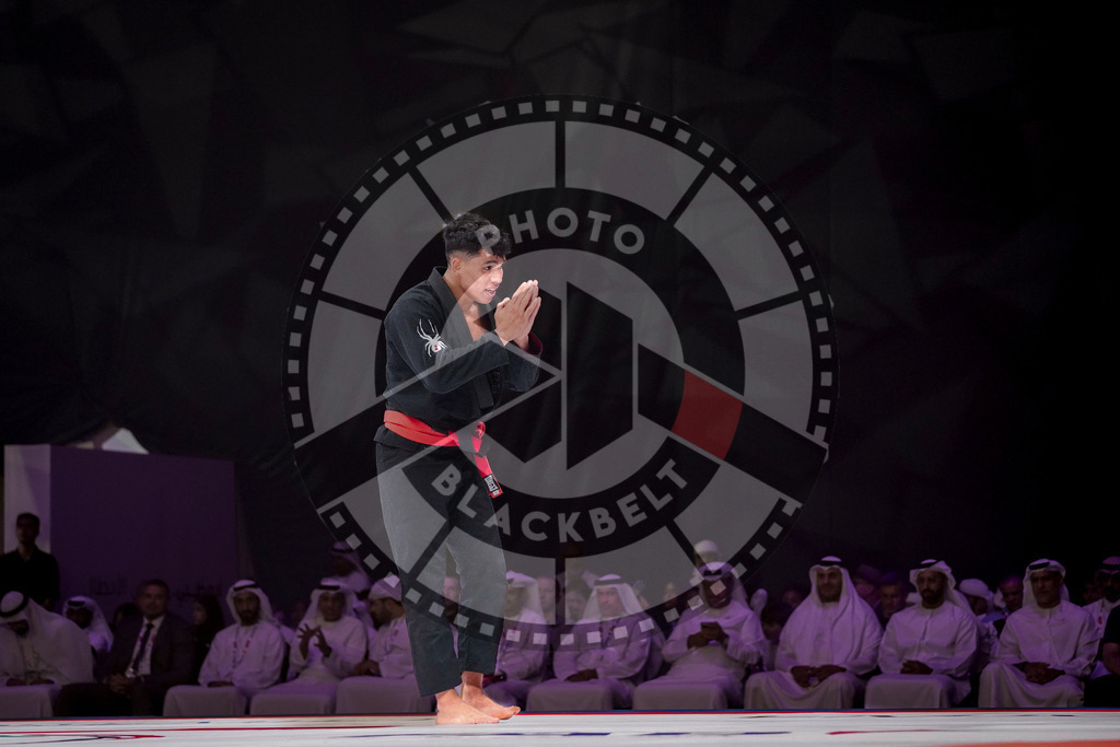 20231110PBB1705 | Fighters compete during the AJP World Professional Championship blackbelt finals in the Mubadala Arena in Abu Dhabi, Arab United Emirates, on November 10, 2023.