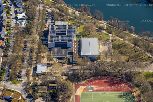 Herdecke250303415 | Luftbild, Friedrich-Harkort-Schulemit Solardach, Herdecke, Ruhrgebiet, Nordrhein-Westfalen, Deutschland