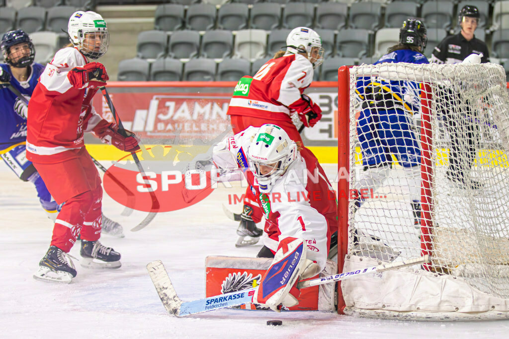Eishockey DEBL 2023/24 | Eishockey DEBL 2023/24, KAC Frauen - Villach Lady Hawks am 27.09.2023 in Klagenfurt (Heidi Horten Arena), Austria, (Photo by Ernst Krawagner sport-fan.at) - Realisiert mit Pictrs.com