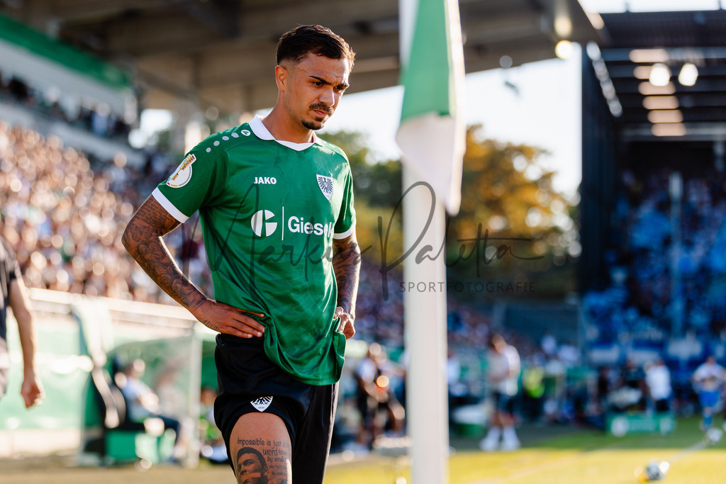 DFB-Pokal 2025/2026, 1. Runde: SC Preußen Münster - Hertha BSC Berlin | Münster, 18.08.2025: DFB-Pokal 2025/2026, 1. Runde, SC Preußen Münster gegen Hertha BSC Berlin im LVM-Preußenstadion in Münster.(Foto: sportfotografie.ms | Markus Paletta) - Realisiert mit Pictrs.com
