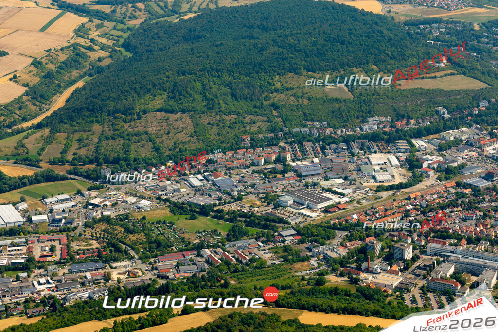 Das Luftbild zeigt :  Bad Mergentheim - Die Luftaufnahme wurde 2023 vom UL-Flugzeug aus erstellt ( keine Drohne ) - Hochauflösende Luftaufnahme - Für grossformatige Ausdrucke geeignet. Die Geschenkidee !Mit Lizenz und Bildrechte bestellbar