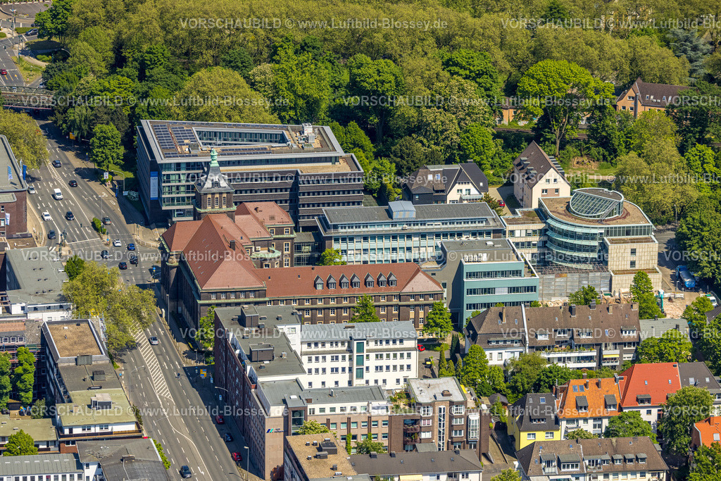 Essen230511881 (1) | Luftbild, Emscher-Haus, Emschergenossenschaft, Südviertel, Essen, Ruhrgebiet, Nordrhein-Westfalen, Deutschland