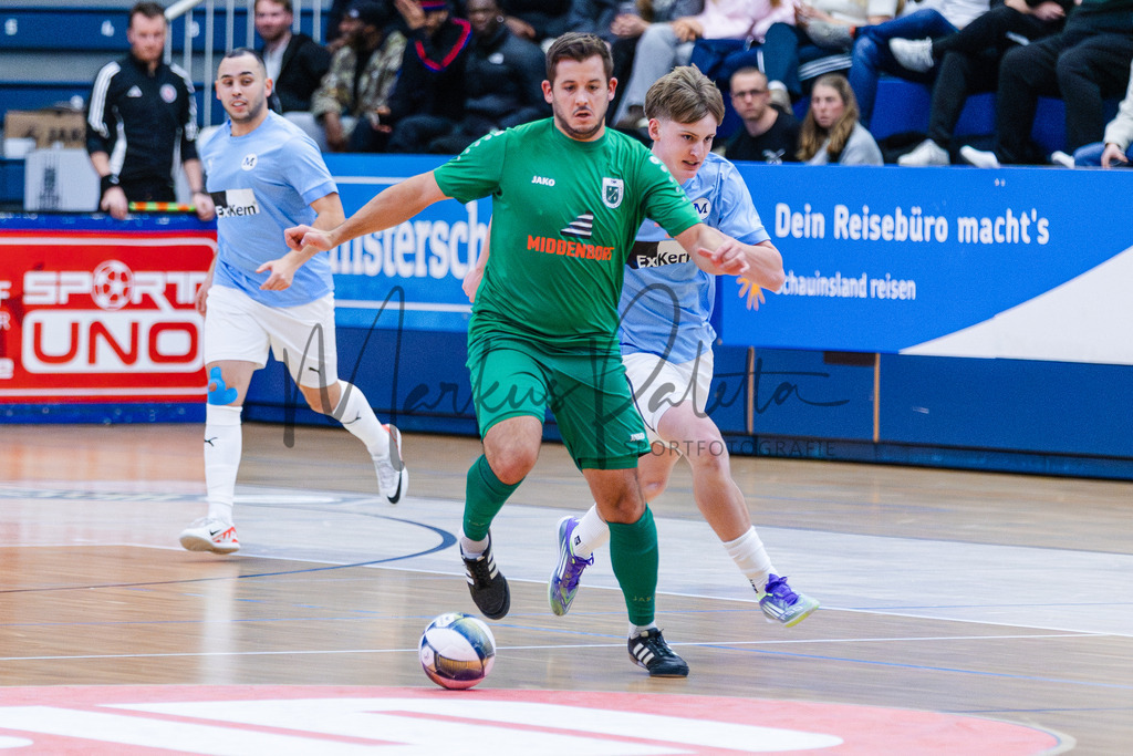 47. Stadtmeisterschaften im Hallenfußball 2025, Zwischenrunde, Zwischenrunde | Stadtmeisterschaften im Hallenfußball 2025, Zwischenrunde, Sporthalle Berg Fidel in Münster. Foto: sportfotografie.ms | Markus Paletta - Realisiert mit Pictrs.com