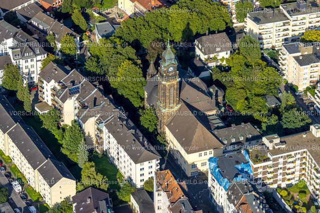 Hagen230903392 | Luftbild, Evang.-Luth. Pauluskirche, Wehringhausen, Hagen, Ruhrgebiet, Nordrhein-Westfalen, Deutschland