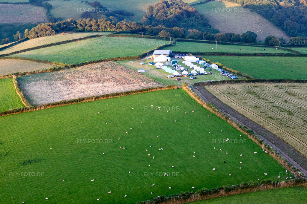 Luftbild: Ortsansicht in Strete im Bundesland England in Vereinigtes Königreich. Foto: IMG_19836.jpg vom 25.07.2009 durch Werner Riehm/FLY-FOTO.de