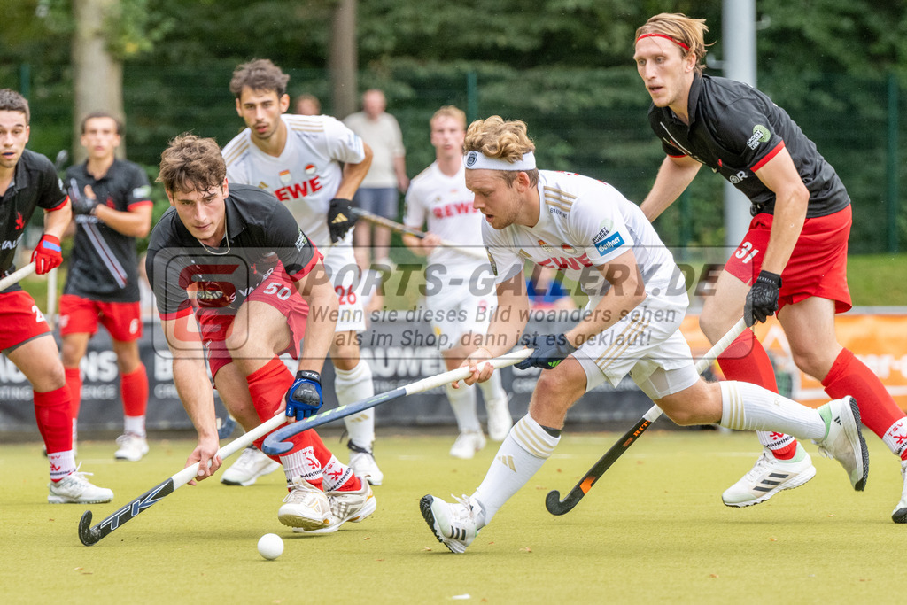 SFE_20230916_0044 | Hockey 1. Bundesliga Herren Rot-Weiss - TSV Mannheim am 16.09.2023 in Köln (KTHC Stadion Rot-Weiss Köln Tennis and Hockey Club), Photo: Stephan Fehrmann 2023 (Sports-Gallery),Thies Ole Prinz ( Rot-Weiss Köln #23 )