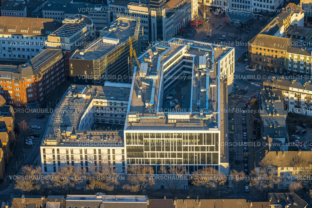 Bochum230202488 | Luftbild, Viktoria Karree Geschäftsquartier, Gleisdreieck, Bochum, Ruhrgebiet, Nordrhein-Westfalen, Deutschland