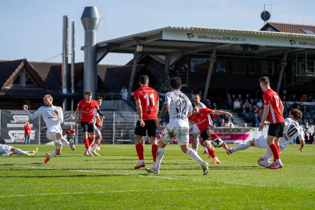 SG Sonnenhof Großaspach vs. KSV Hessen Kassel, Fussball, Regionalliga Südwest, 23. Spieltag, Saison 2025/2026, 07.03.2026 | Marius Kunde (SG Sonnenhof Großaspach, #16) trifft zum 1:0,SG Sonnenhof Großaspach vs. KSV Hessen Kassel, Fussball, Regionalliga Südwest, 23. Spieltag, Saison 2025/2026, 07.03.2026Foto: photosbyphips/Philip Ziegler