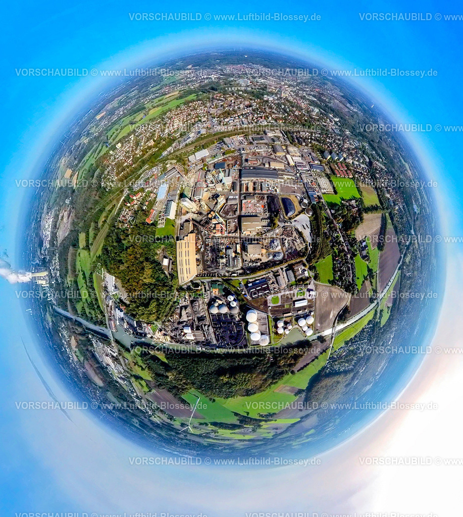 Luenen241190564Aruba | Luftbild, Gewerbegebiet Arubis AG und Tanklager Lünen an Datteln-Hamm-Kanal, Erdkugel, Fisheye Aufnahme, Fischaugen Aufnahme, 360 Grad Aufnahme, tiny world, little planet, fisheye Bild, Gahmen, Lünen, Ruhrgebiet, Nordrhein-Westfalen, Deutschland