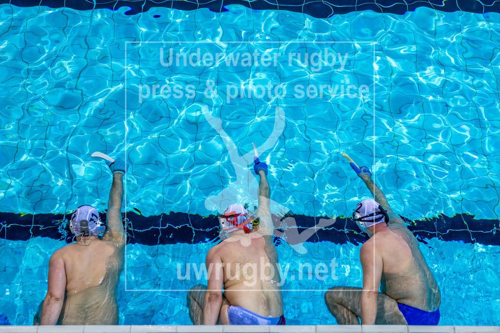 Unterwasser-Hockey: Rückrunde Liga 2023/2024 - Bild 28 | Die Sporttaucher Berlin beim Anschwimmen im Finale des Ligabetriebtes. Am Ende wurden die Sporttaucher Berlin Deutscher Meister 2024. - Realisiert mit Pictrs.com