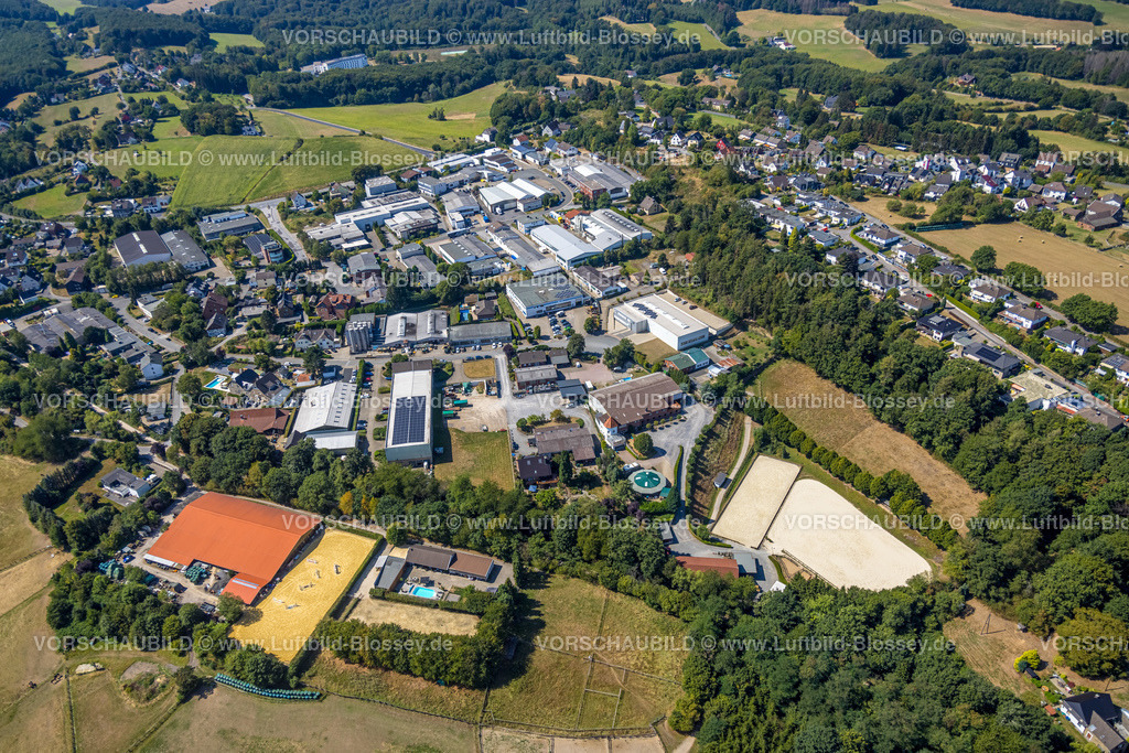 Sprockhoevel220808411 | Luftbild, Gewerbegebiet Bossel, Am Leveloh, Obersprockhövel, Sprockhövel, Ruhrgebiet, Nordrhein-Westfalen, Deutschland