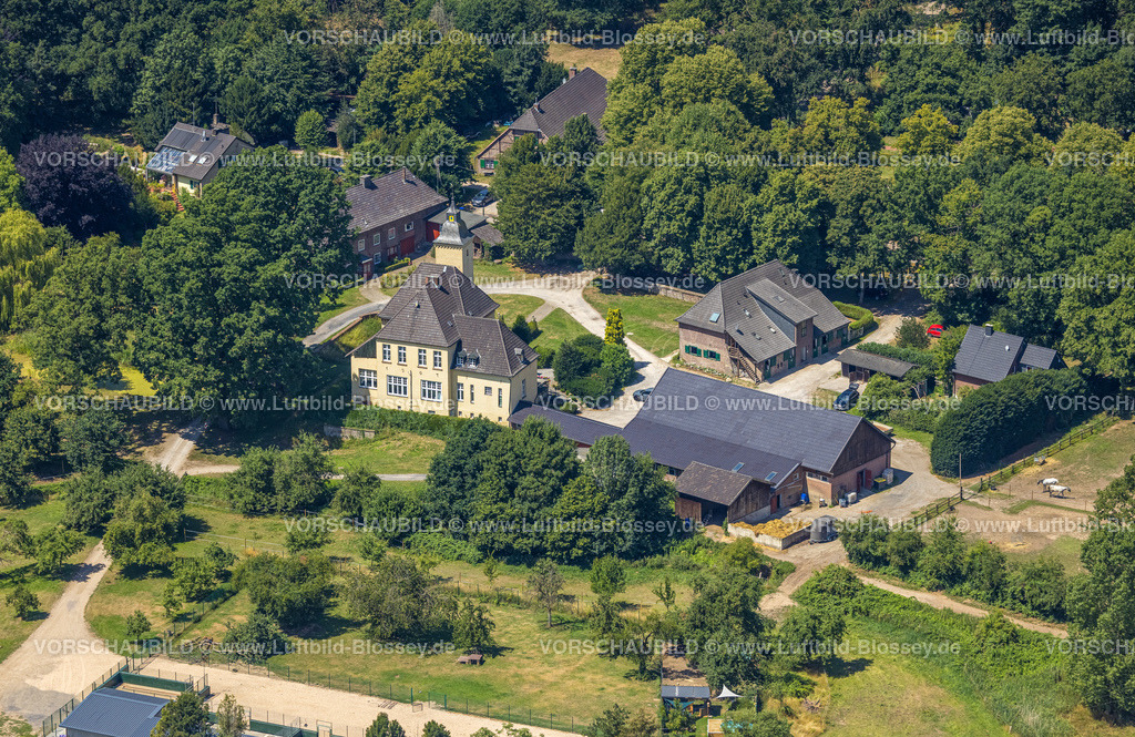 Huenxe220702719 | Luftbild, Haus Schwarzenstein, Drevenack, Hünxe, Ruhrgebiet, Nordrhein-Westfalen, Deutschland